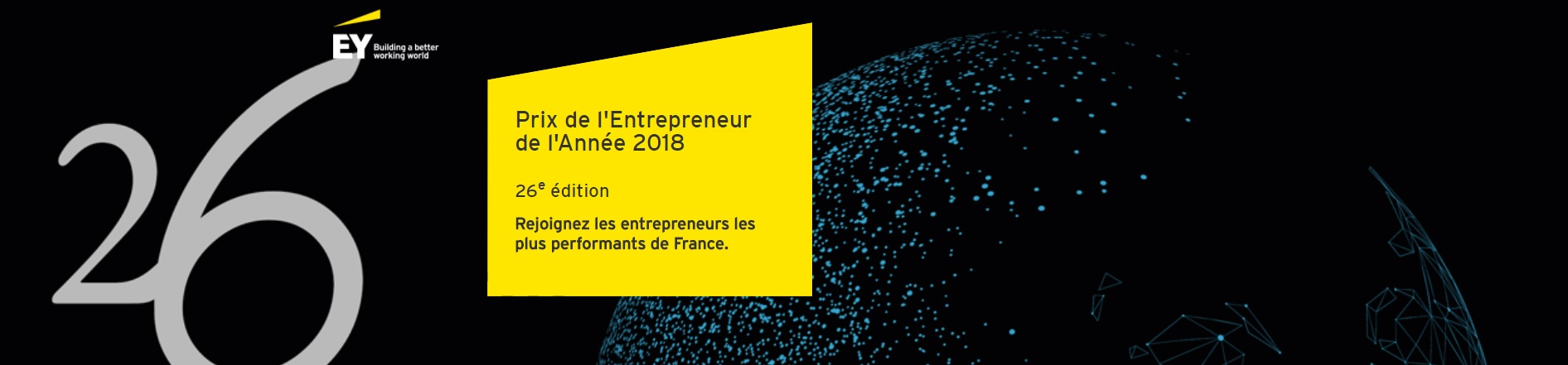 26e cérémonie de remise des prix Ernst&Young, startup de l’année 2018.