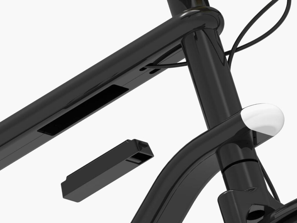 Illistration d'un vélo electrique produit par Kickmaker